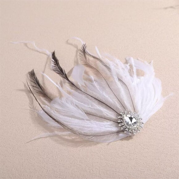 Flapper Feather Hair Clip main image 5